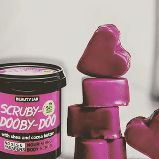 Scrub hranitor pentru corp, cu unt de shea si cacao, Scruby-Dooby-Doo, Beauty Jar, 200 g