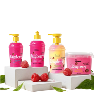 Scrub pentru corp pe baza de zahar, cu extract de zmeura, Be Feeling at Island, Thalia, 300 g