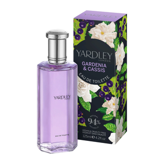 Apa de toaleta cu note de gardenie si coacaze negre, Gardenia & Cassis, Yardley, 125 ml Tuju -