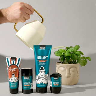 Deodorant roll-on pe baza de bicarbonat de sodiu, cu ulei de bergamota & busuioc si extract de salvie, Botanist, BIOBAZA GENTLE[MEN], 50 ml