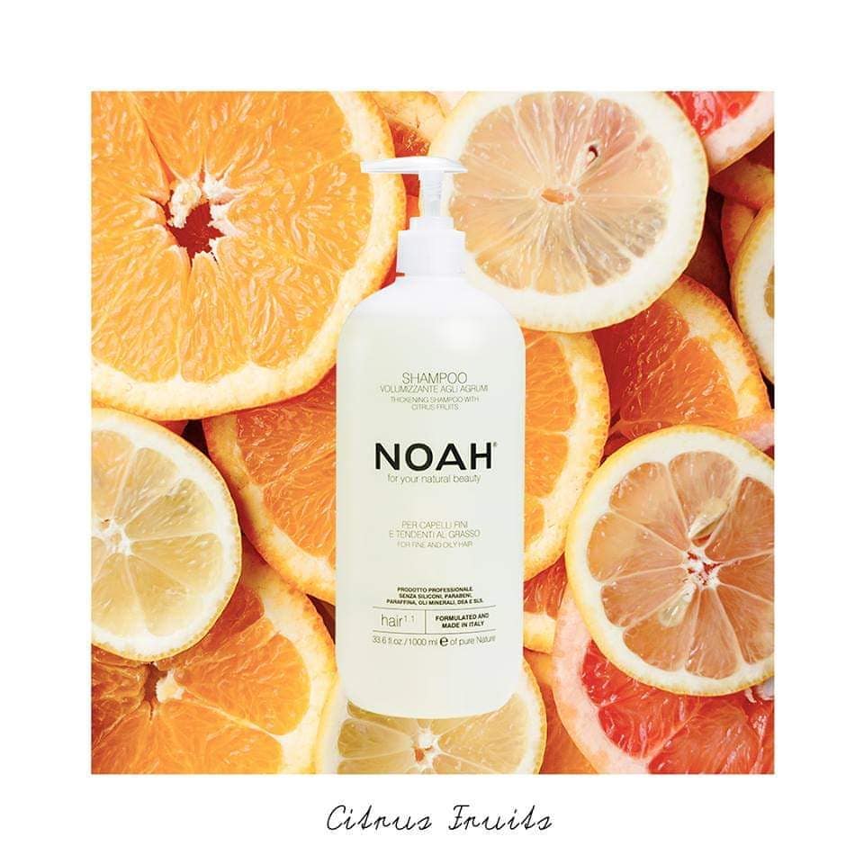 Sampon natural volumizant cu citrice pentru par fin si gras (1.1), Noah, 1000 ml