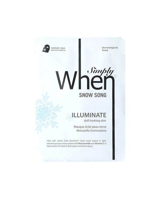 Masca coreeana pentru luminozitate cu vitamina C, Snow Song, 23 ml, Simply When
